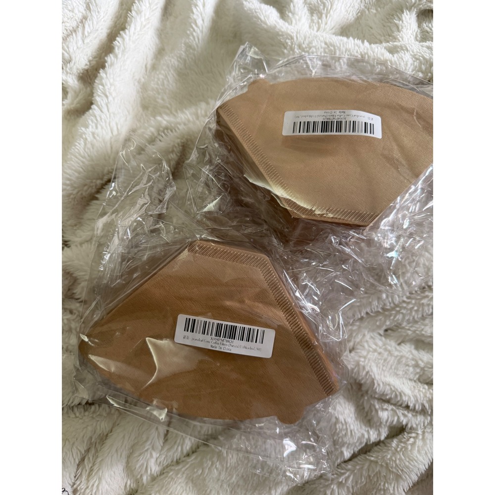 Peaceleaf Cone Coffee Filters Natural Unbleached 600 Count X004PM7BKH Brown